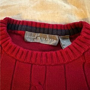 Oscar de la Renta vintage cable knit sweater